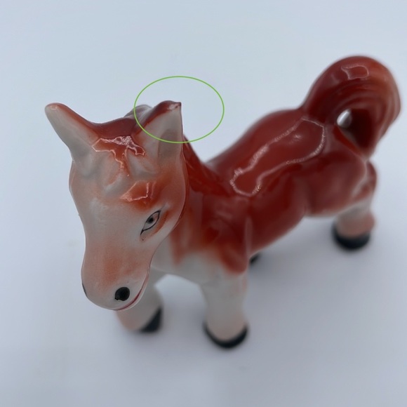 Sweet 🐴 Little Smiling Vintage Pony Horse Figurine Made in Japan Porcelain - Picture 10 of 16